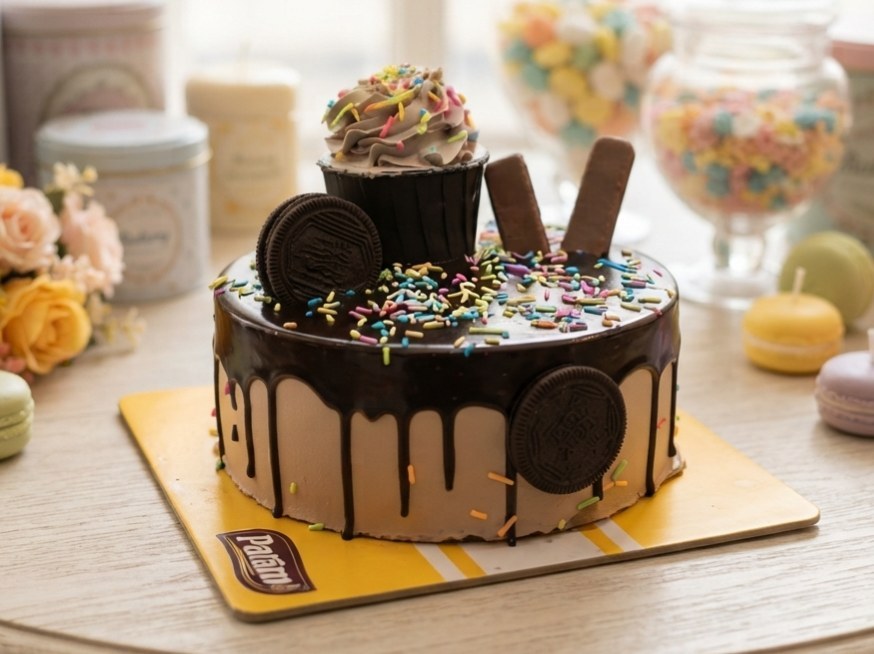 Chocolate Double Delight Cake